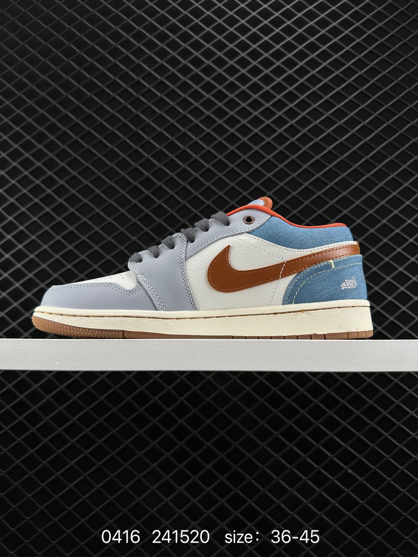 Nike Air Jordan 1 Low SE”Phantom Denim Swoosh“